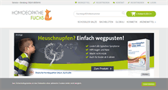 Desktop Screenshot of homoeopathiefuchs.de